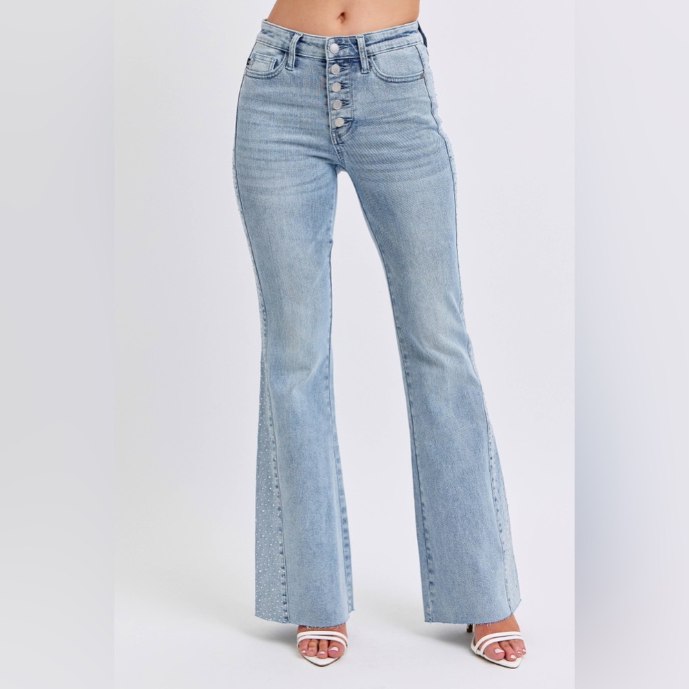 Judy Blue Light Blue Wide Leg Jeans